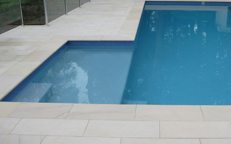 pool coping natural stone