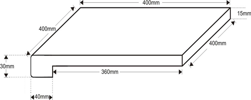 pencil round pool coping