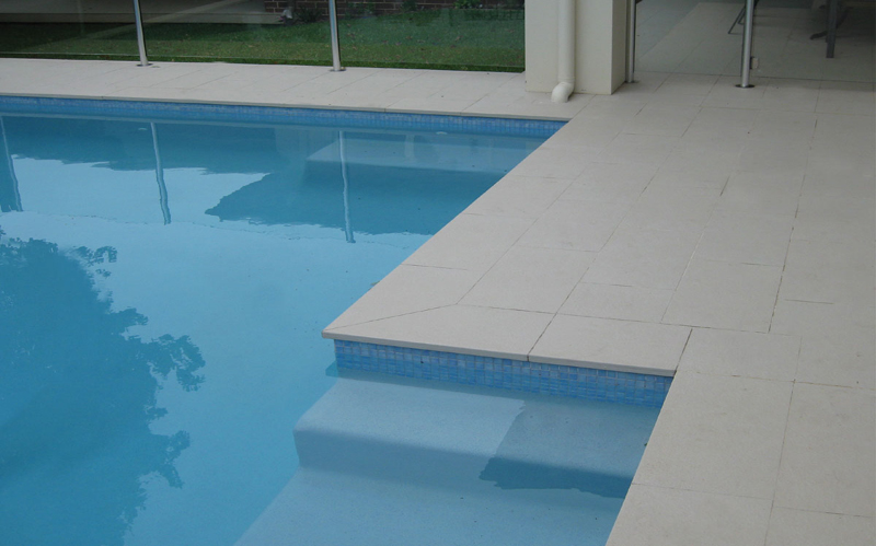 pool coping natural stone