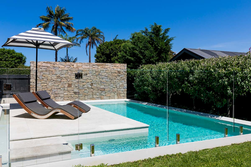 alfresco limestone pool