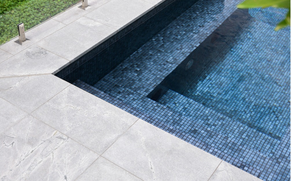 pool corner atlantic grey granite