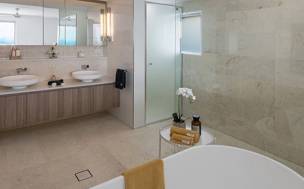 crema marquina bathroom