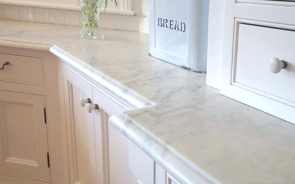 carrara marble kitchen