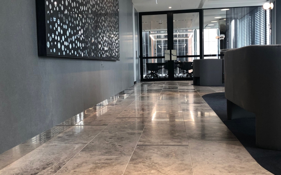 Natural Stone in Commercial Spaces_Sareen Stone Manhattan Limestone 1140x710