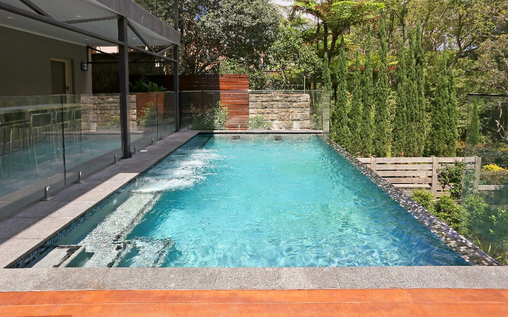 charcoal granite pool