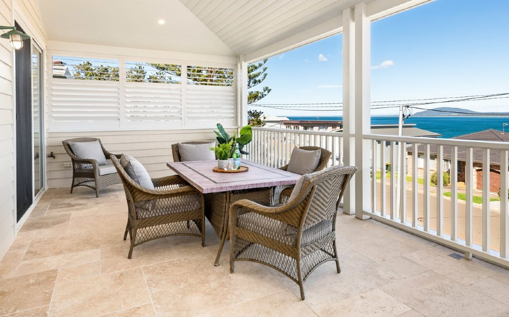 travertine balcony