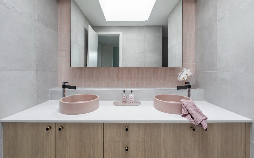pink porcelain bathroom