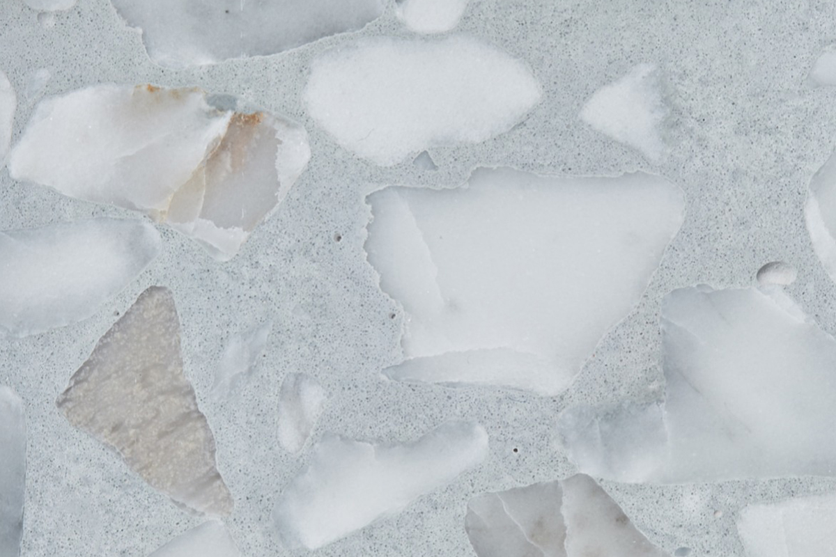 Terrazzo Tiles SS1581 showcasing Italian marble fragments, honed finish, suitable for indoor and outdoor use